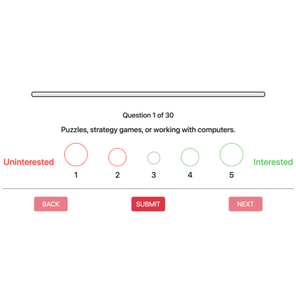 Example of a survey question